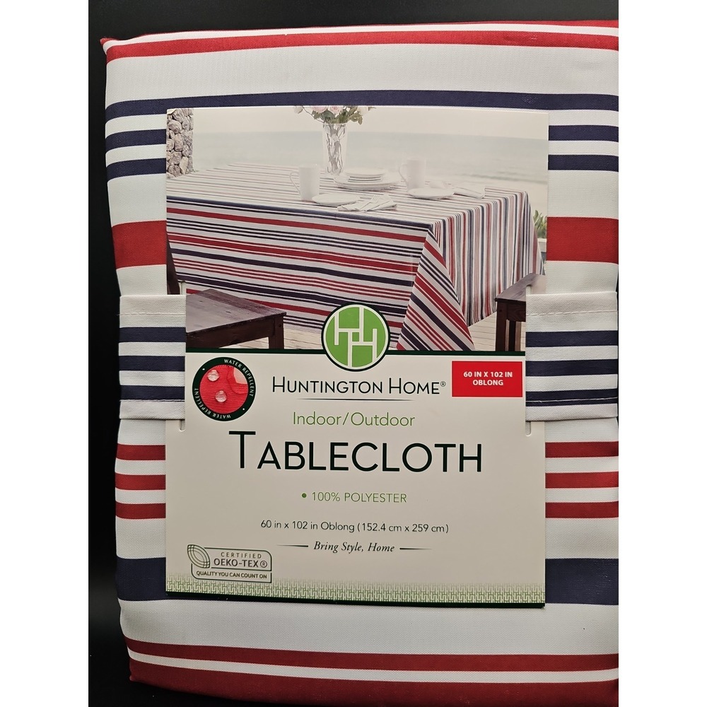 Huntington Home  Red White & Blue Tablecloth Oblong 60x120 G1